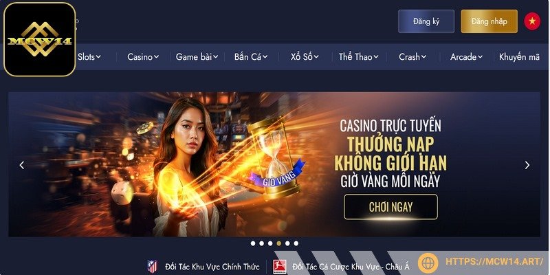 Mục đăng ký MCW14 thiết lập dễ nhận diện trên trang chủ