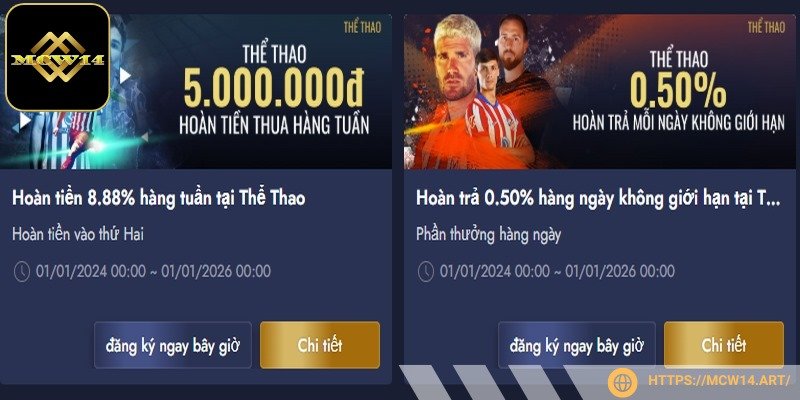 Chương trình khuyến mãi đa dạng, mức hoàn trả cao